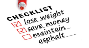 asphalt checklist